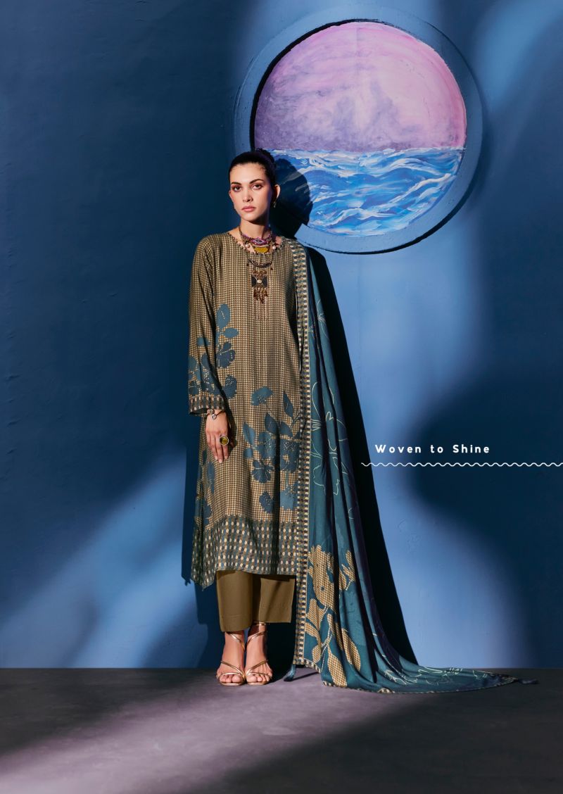 Sadhana Celestial Weave Viscose Pashmina Digital Print Khatli Work Salwar Kameez — Wholesale Salwar Suits, Sadhana Fashion wholesale from Surat — Photo 3