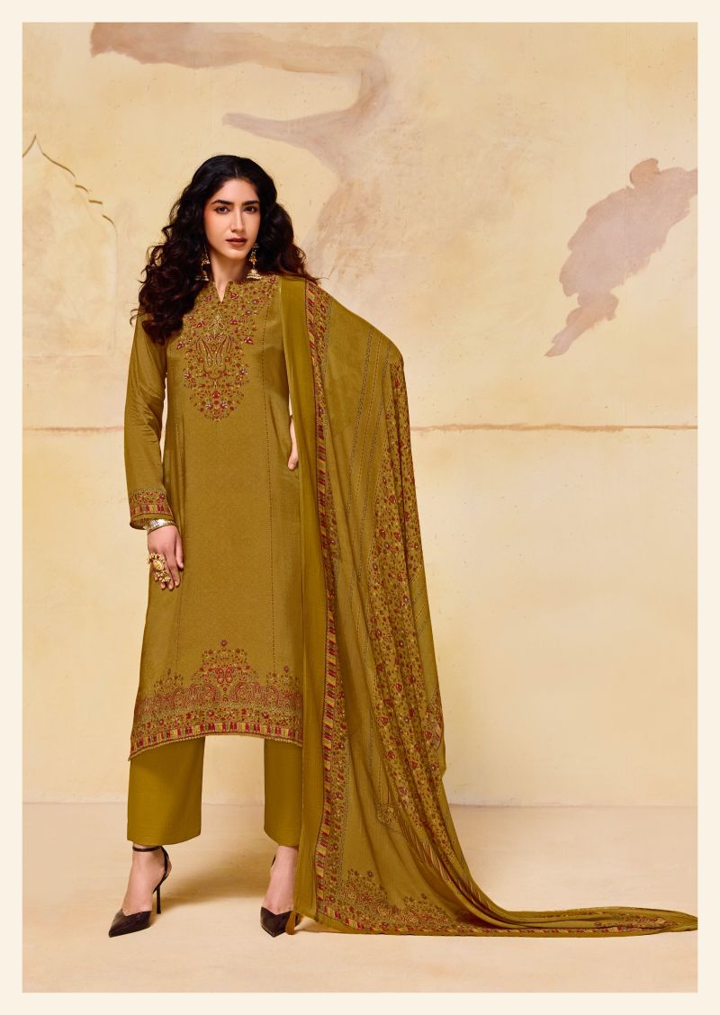 Sadhana Olivia Vol 3 Viscose Pashmina Digital Print Khatli Work Salwar Kameez — Wholesale Salwar Suits, Sadhana Fashion wholesale from Surat — view 7