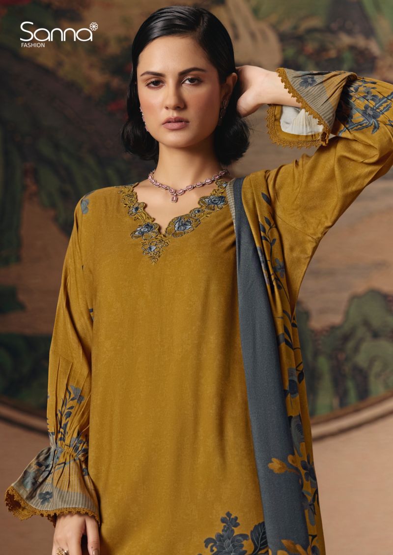 Sanna Elle Viscose Pashmina Digital Print Fancy Work Salwar Kameez
