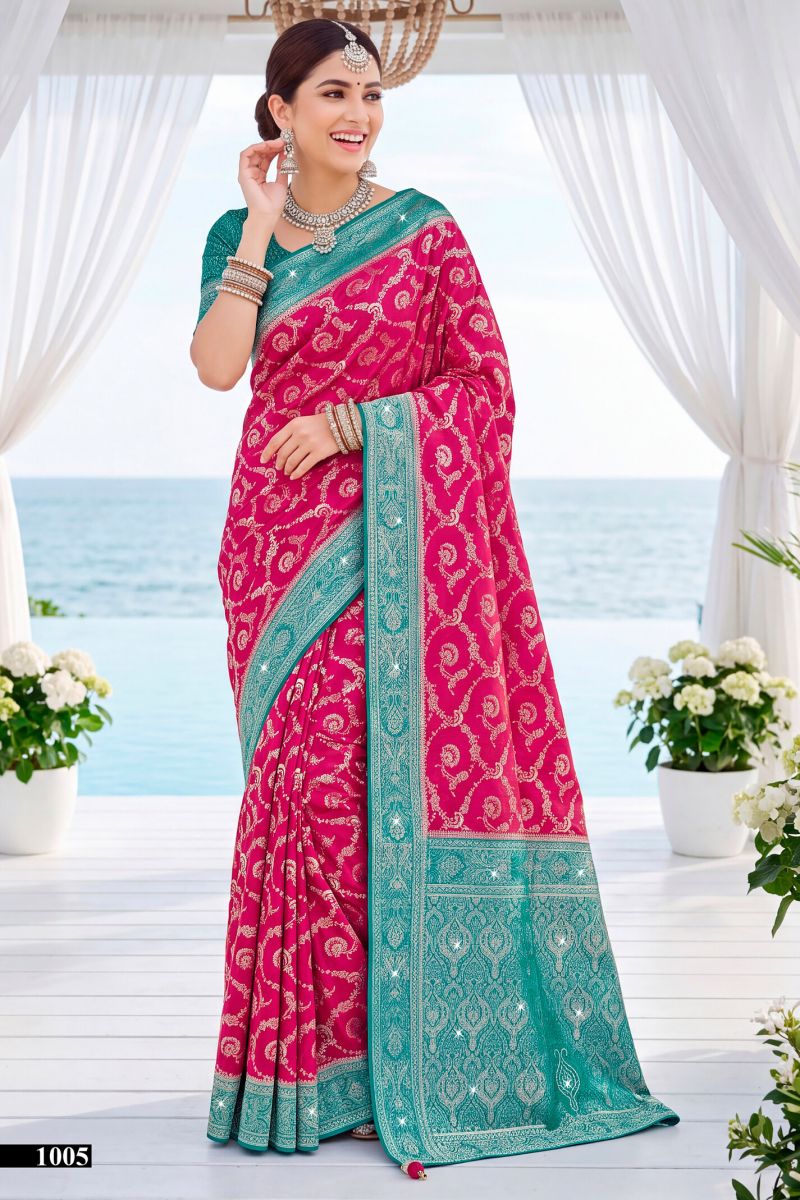 Saroj Kachi Kali Saroski Vol 1 Satin Silk Saree Collection Wholesale