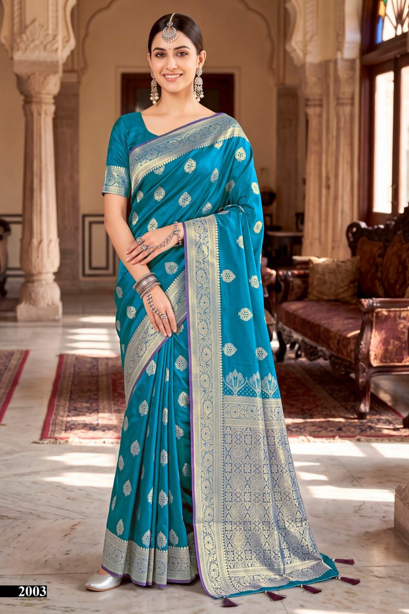 Saroj Queen Satin Vol 2 Satin Silk Saree Collection Wholesale Festival Sarees — Wholesale Sarees, Saroj Saree wholesale from Surat — Photo 2
