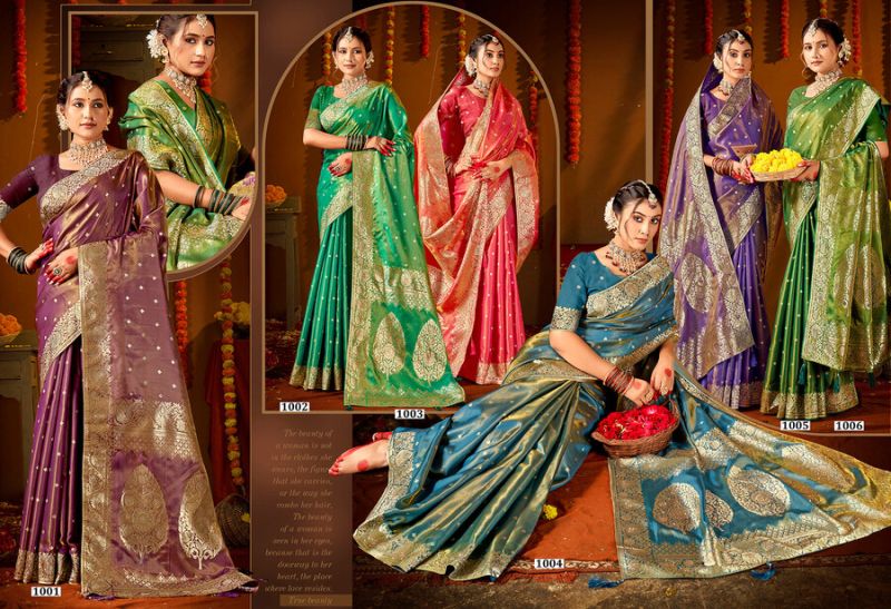 Saroj Surekha Saroski Vol 1 Heavy Tissue Silk Designer Saree Collection — Wholesale Sarees, Saroj Saree wholesale from Surat — Photo 7
