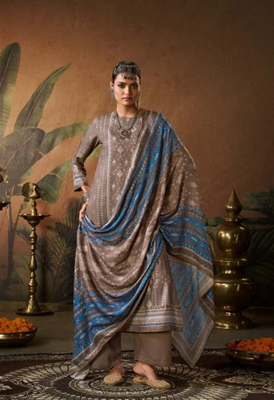 Shiddat Calista 109 Pure Viscose Pashmina Digital Printed Salwar Kameez — Wholesale Salwar Suits, Shiddat wholesale from Surat — Photo 2