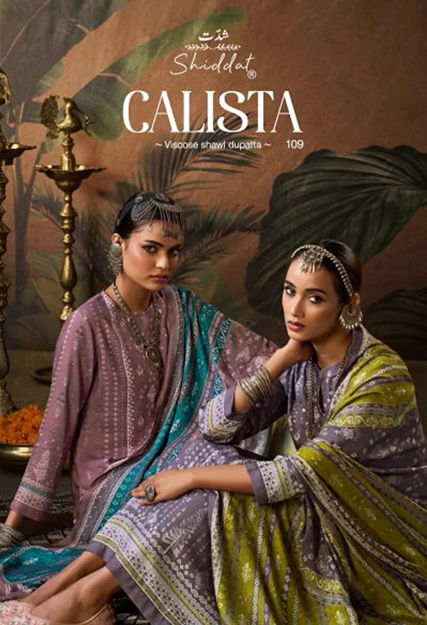 Shiddat Calista 109 Pure Viscose Pashmina Digital Printed Salwar Kameez