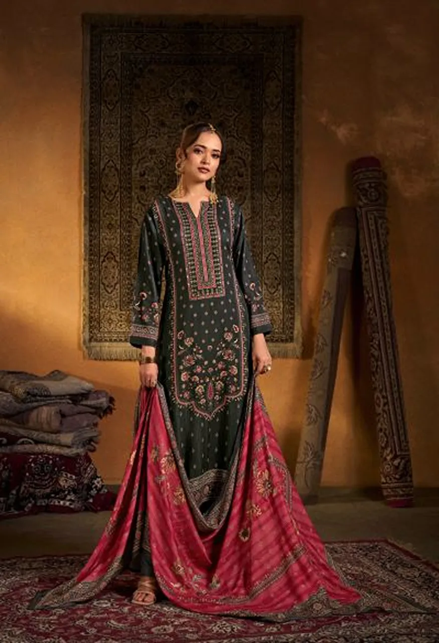 Shiddat Calista 113 Pure Viscose Pashmina Digital Printed Salwar Kameez — Wholesale Salwar Suits, Shiddat wholesale from Surat — Photo 3
