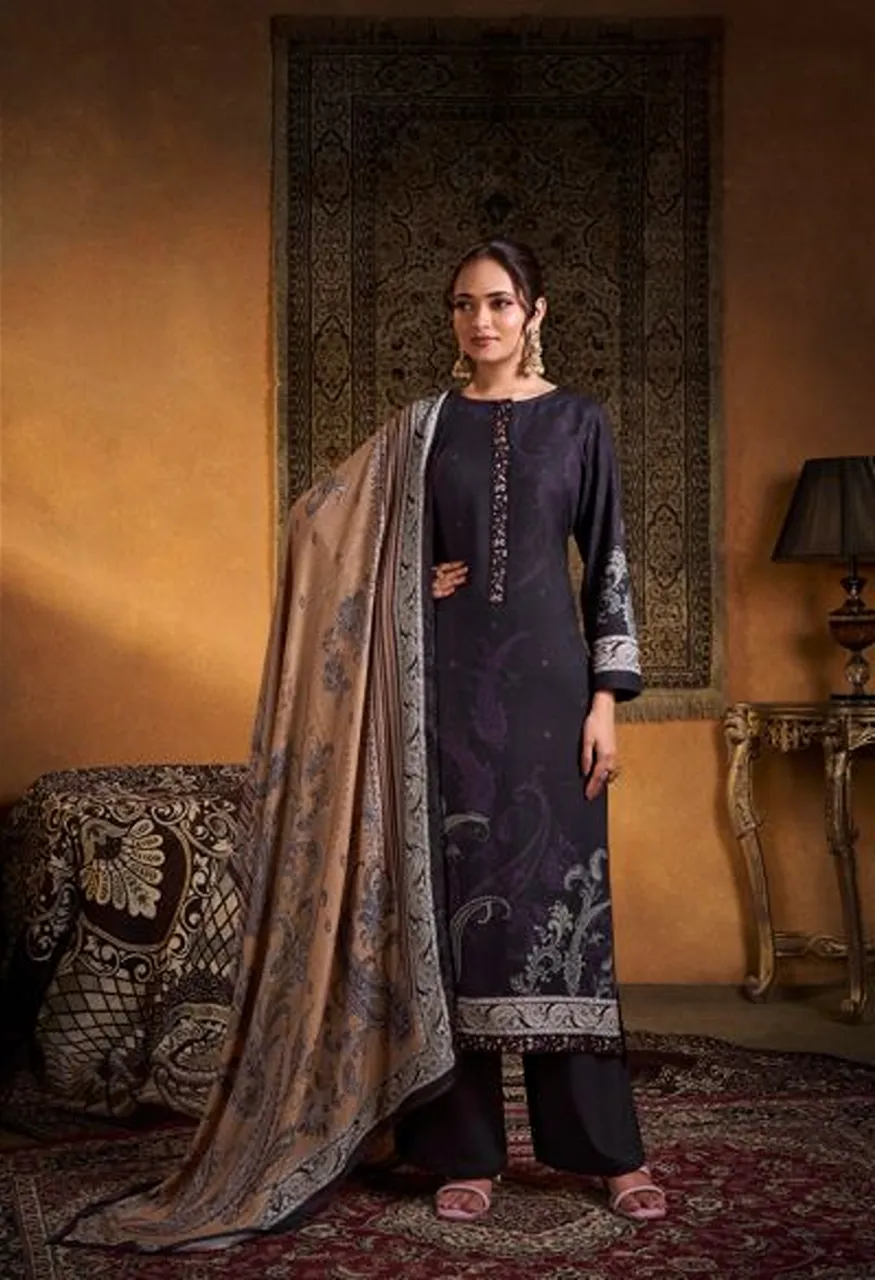 Shiddat Calista 121 Viscose Pashmina Digital Print Designer Salwar Kameez — Wholesale Salwar Suits, Shiddat wholesale from Surat — Photo 5