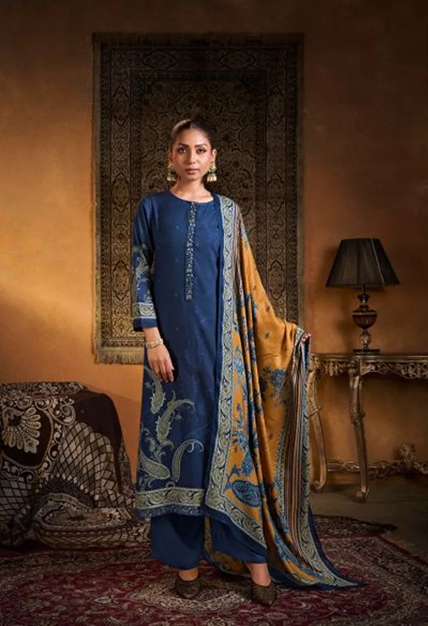 Shiddat Calista 121 Viscose Pashmina Digital Print Designer Salwar Kameez — Wholesale Salwar Suits, Shiddat wholesale from Surat — Photo 4