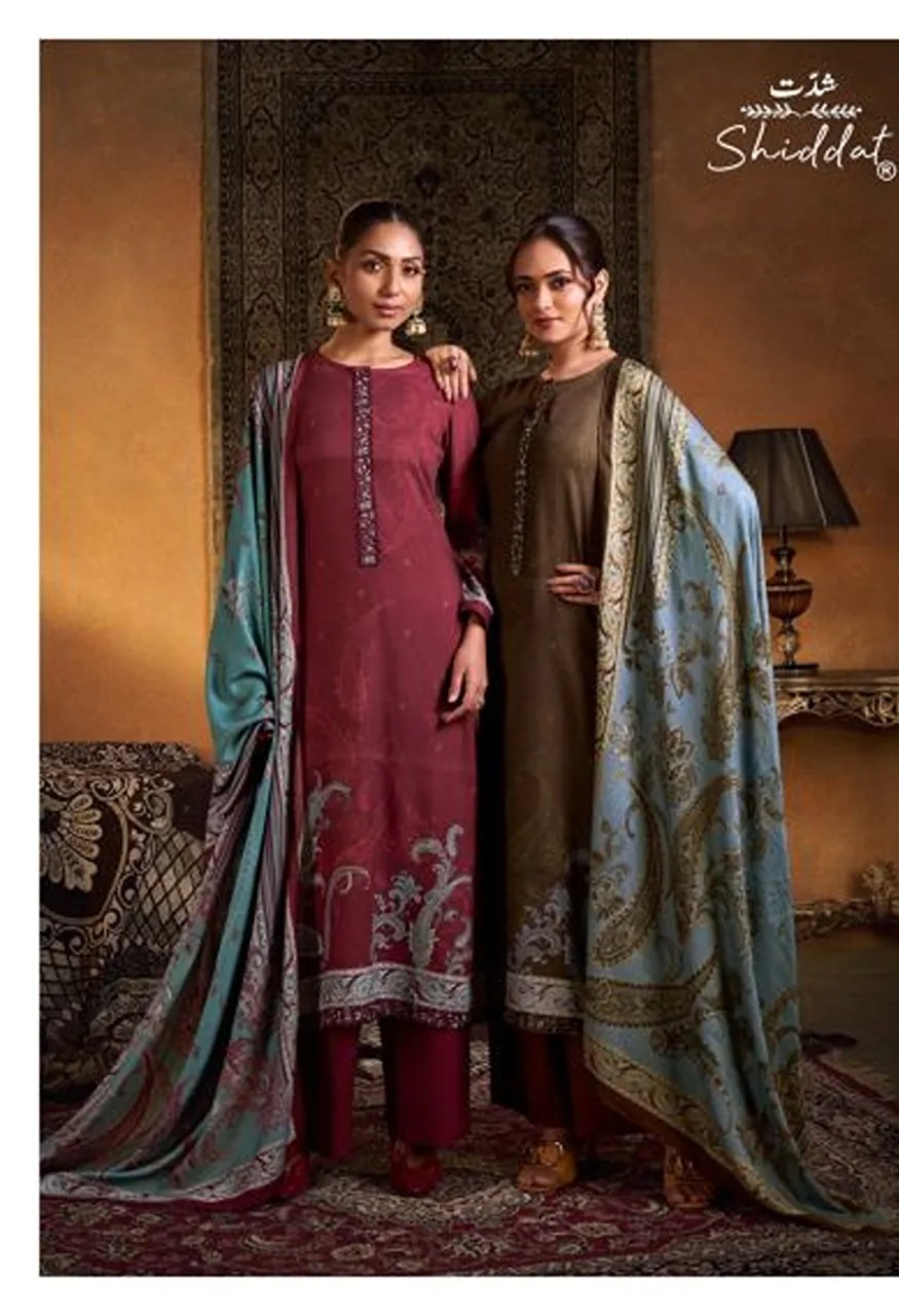 Shiddat Calista 121 Viscose Pashmina Digital Print Designer Salwar Kameez