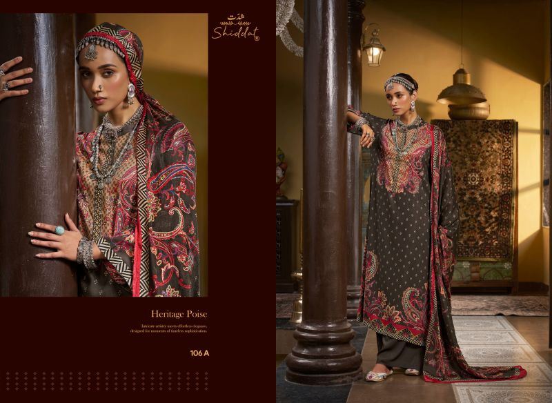 Shiddat Castiel 106 Viscose Pashmina Digital Print Designer Salwar Kameez — Wholesale, Vardan Ethnic wholesale from Surat — view 3