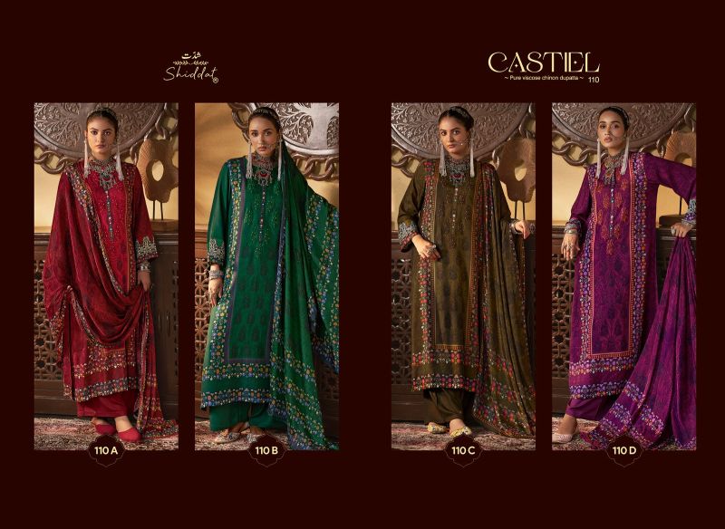 Shiddat Castiel 110 Viscose Pashmina Digital Printed Designer Salwar Kameez — Wholesale Salwar Suits, Shiddat wholesale from Surat — Photo 7