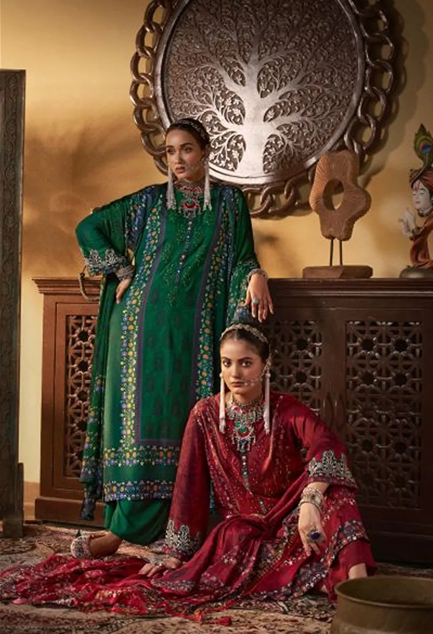 Shiddat Castiel 110 Viscose Pashmina Digital Printed Designer Salwar Kameez