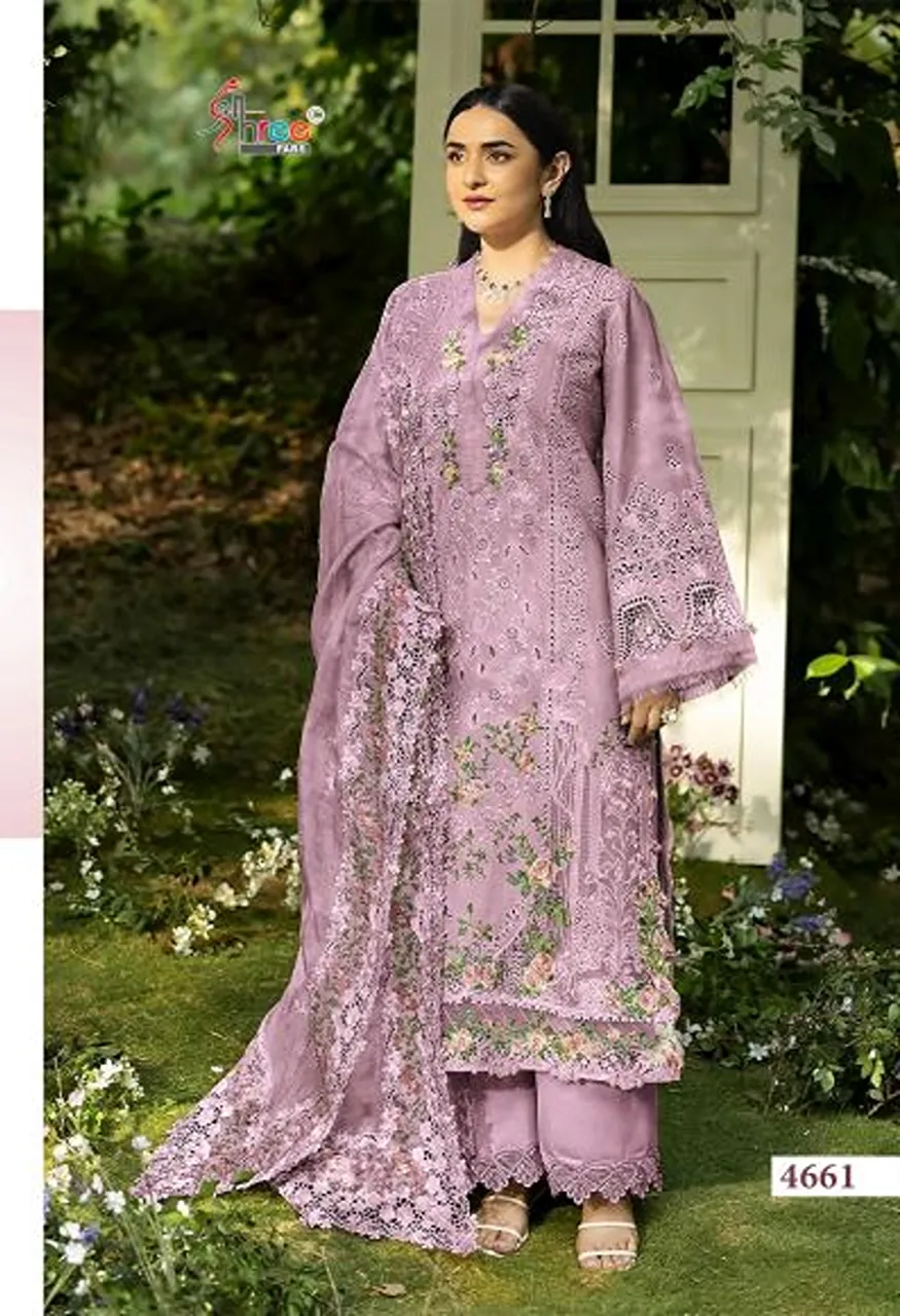 Shree Elaf Premium Vol 4 Cotton Embroidered Salwar Kameez with Cotton Mal Dupatta — Wholesale Salwar Suits, Shree Fabs wholesale from Surat — Photo 6