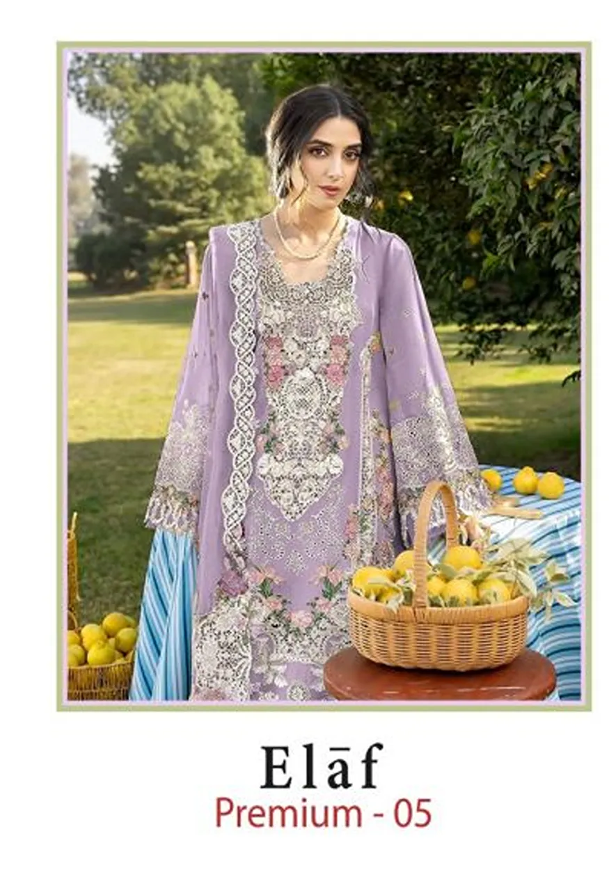 Shree Elaf Premium Vol 5 Cotton Embroidered Salwar Kameez with Cotton Mal Dupatta Wholesale