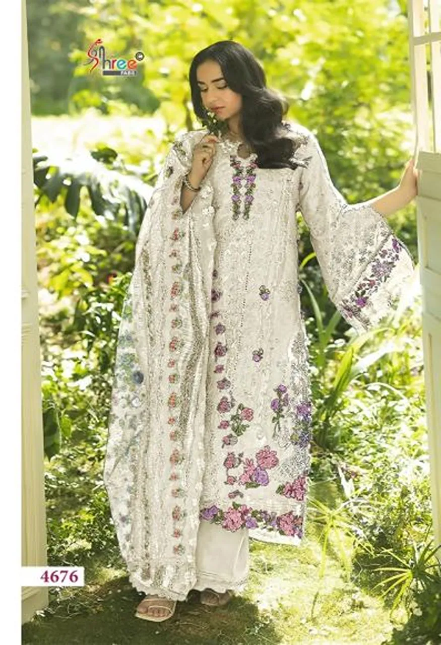Shree Elaf Premium Vol 5 Cotton Embroidered Salwar Kameez with Cotton Mal Dupatta Wholesale — Wholesale Salwar Suits, Shree Fabs wholesale from Surat — Photo 6