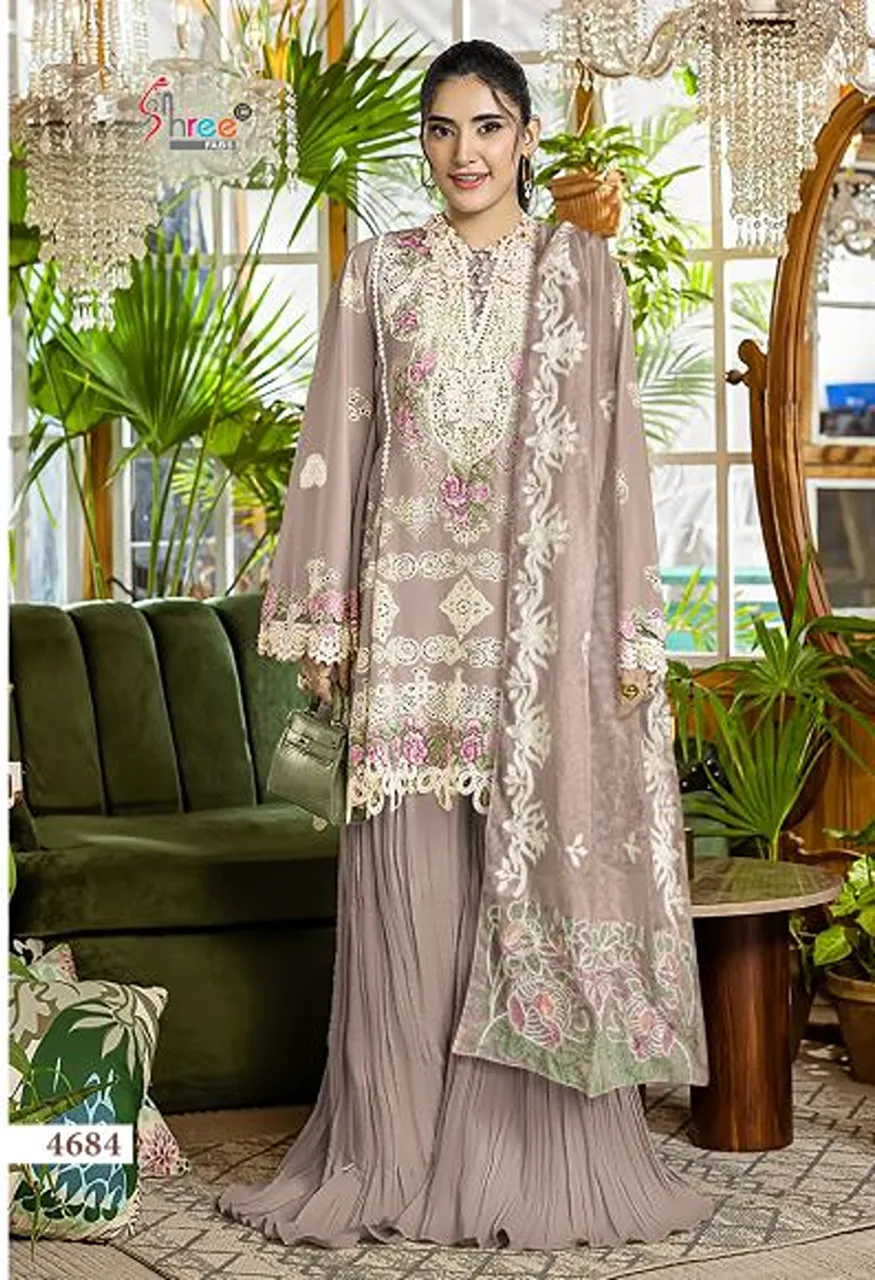 Shree Elaf Premium Vol 6 Pure Cotton Embroidered Salwar Kameez with Cotton Mal Dupatta — Wholesale Salwar Suits, Shree Fabs wholesale from Surat — view 4