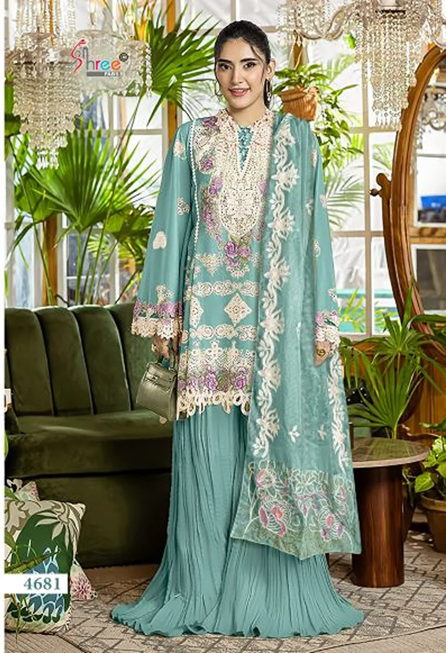 Shree Elaf Premium Vol 6 Pure Cotton Embroidered Salwar Kameez with Cotton Mal Dupatta — Wholesale Salwar Suits, Shree Fabs wholesale from Surat — view 7