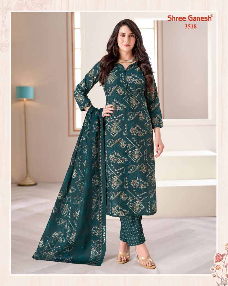 Shree Ganesh Samaiyra Vol 25 Pure Cotton Printed Dress Material Wholesale — Wholesale Salwar Suits, Shree Ganesh wholesale from Surat — Photo 9