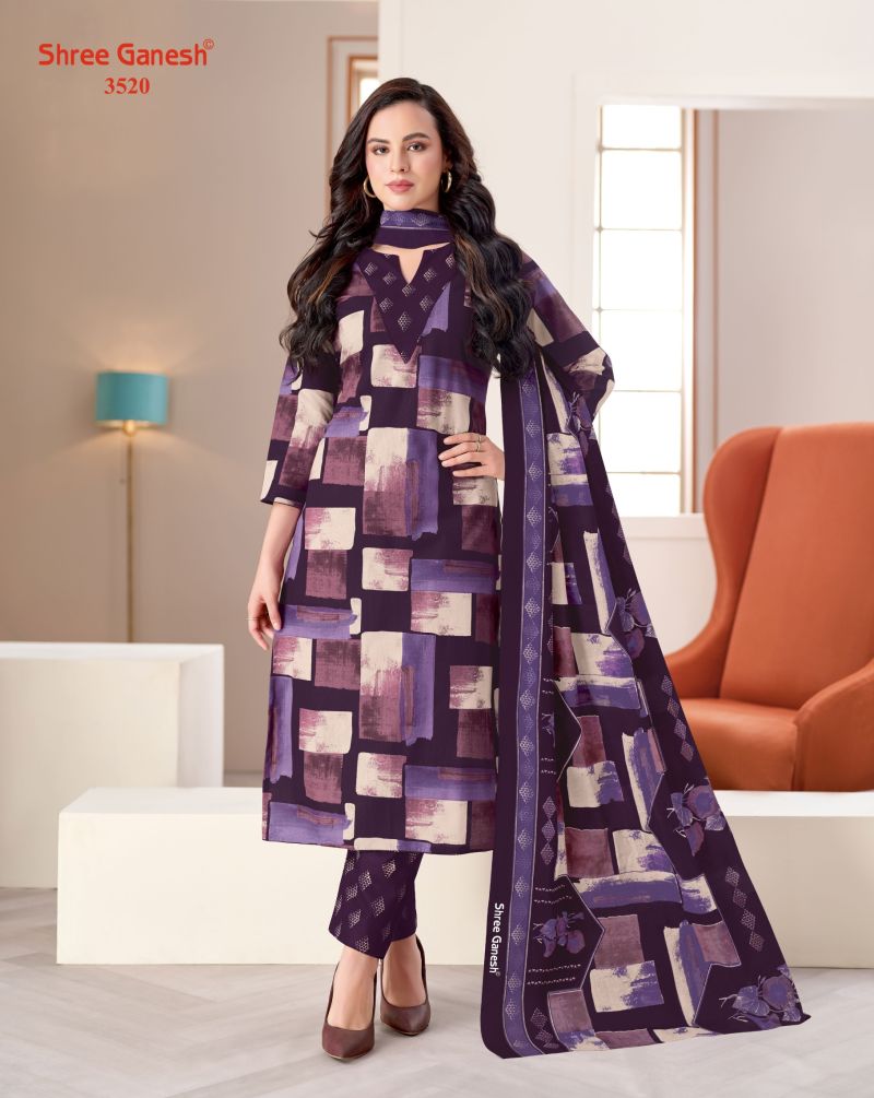 Shree Ganesh Samaiyra Vol 25 Pure Cotton Printed Dress Material Wholesale — Wholesale Salwar Suits, Shree Ganesh wholesale from Surat — Photo 10