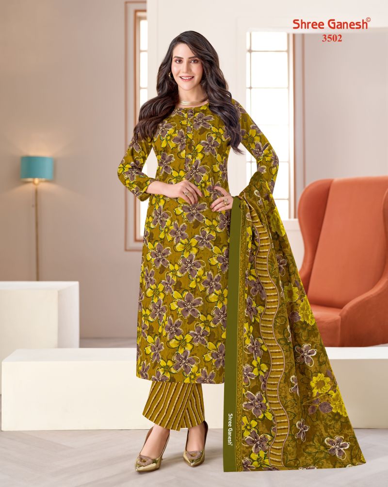 Shree Ganesh Samaiyra Vol 25 Pure Cotton Printed Dress Material Wholesale — Wholesale Salwar Suits, Shree Ganesh wholesale from Surat — Photo 13