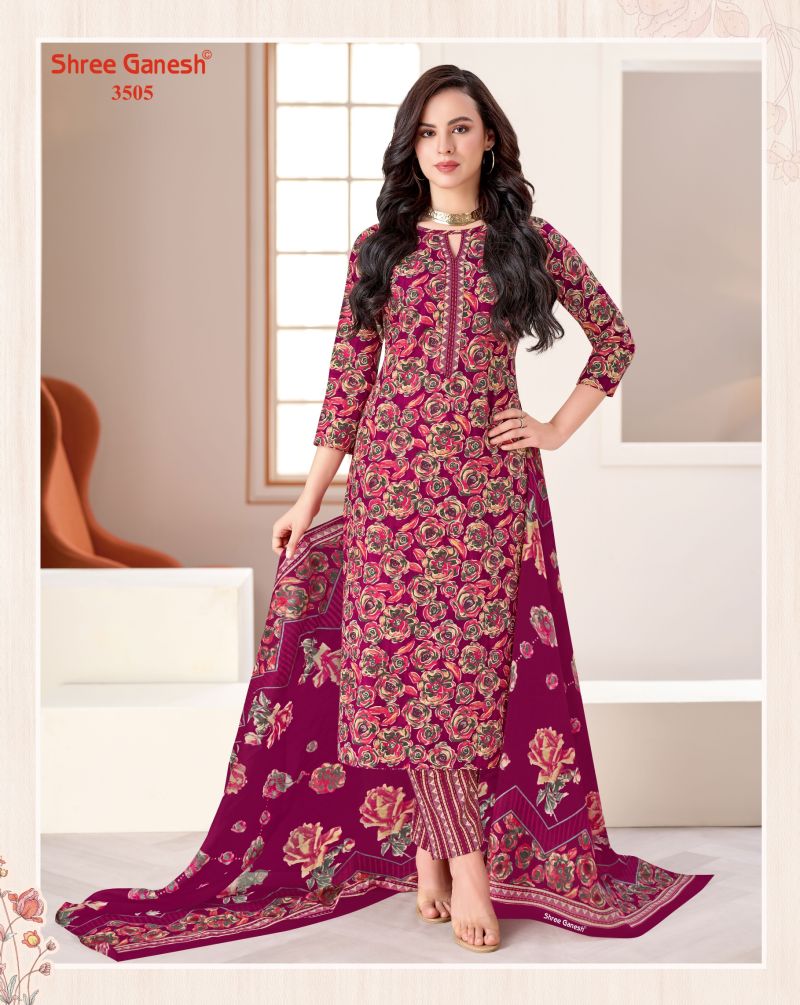 Shree Ganesh Samaiyra Vol 25 Pure Cotton Printed Dress Material Wholesale — Wholesale Salwar Suits, Shree Ganesh wholesale from Surat — Photo 15
