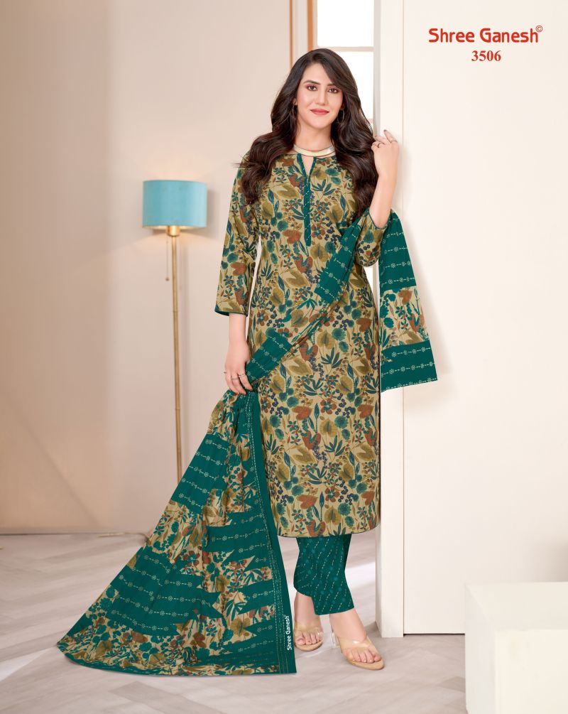 Shree Ganesh Samaiyra Vol 25 Pure Cotton Printed Dress Material Wholesale — Wholesale Salwar Suits, Shree Ganesh wholesale from Surat — Photo 16