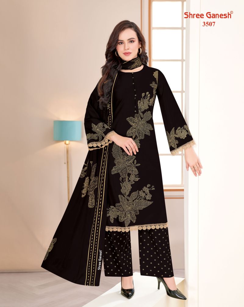 Shree Ganesh Samaiyra Vol 25 Pure Cotton Printed Dress Material Wholesale — Wholesale Salwar Suits, Shree Ganesh wholesale from Surat — Photo 17