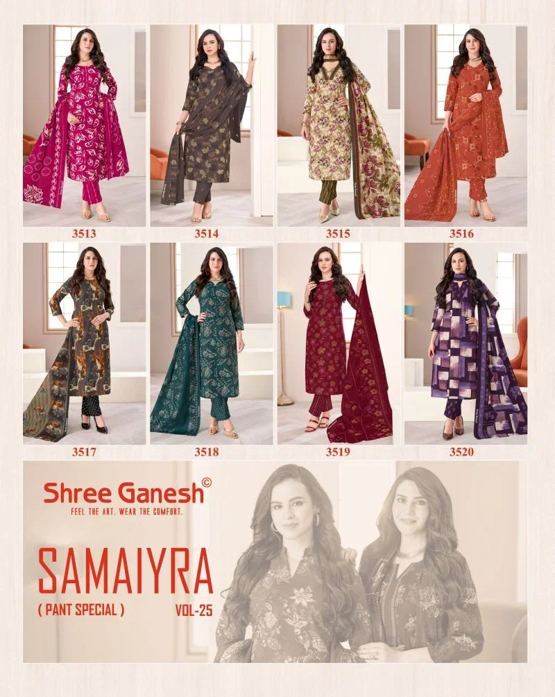 Shree Ganesh Samaiyra Vol 25 Pure Cotton Printed Dress Material Wholesale — Wholesale Salwar Suits, Shree Ganesh wholesale from Surat — Photo 22