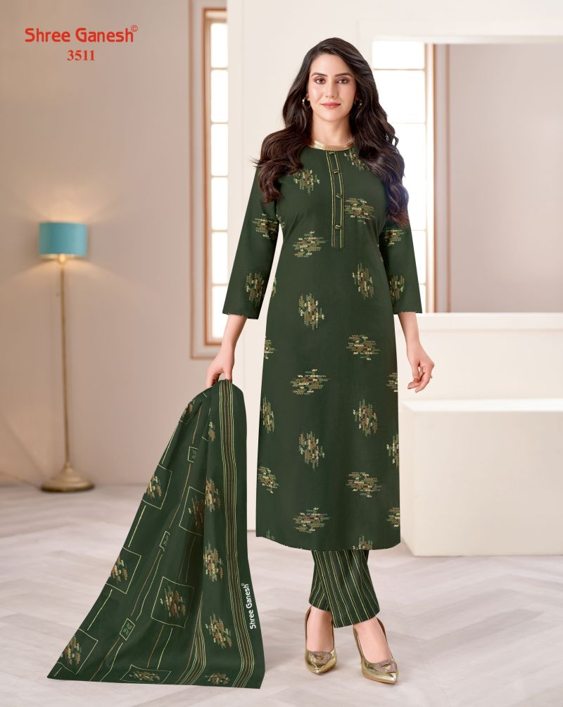 Shree Ganesh Samaiyra Vol 25 Pure Cotton Printed Dress Material Wholesale — Wholesale Salwar Suits, Shree Ganesh wholesale from Surat — Photo 2
