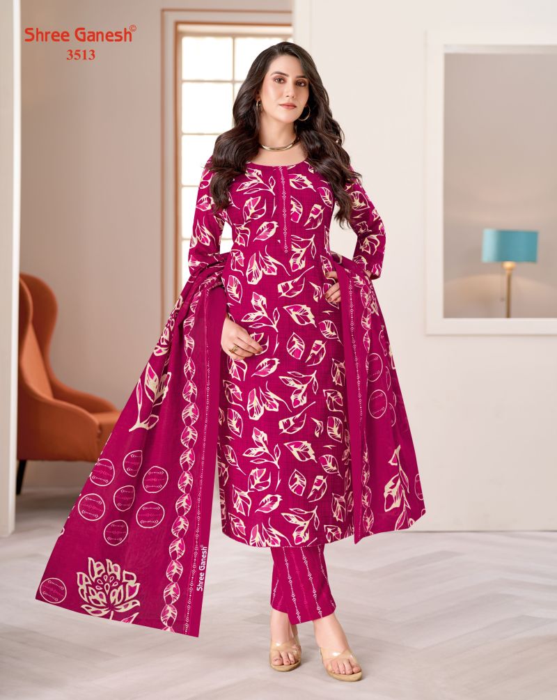 Shree Ganesh Samaiyra Vol 25 Pure Cotton Printed Dress Material Wholesale — Wholesale Salwar Suits, Shree Ganesh wholesale from Surat — Photo 4