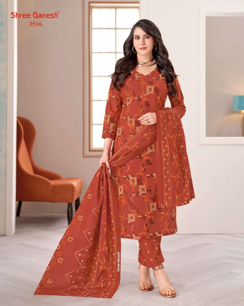 Shree Ganesh Samaiyra Vol 25 Pure Cotton Printed Dress Material Wholesale — Wholesale Salwar Suits, Shree Ganesh wholesale from Surat — Photo 6