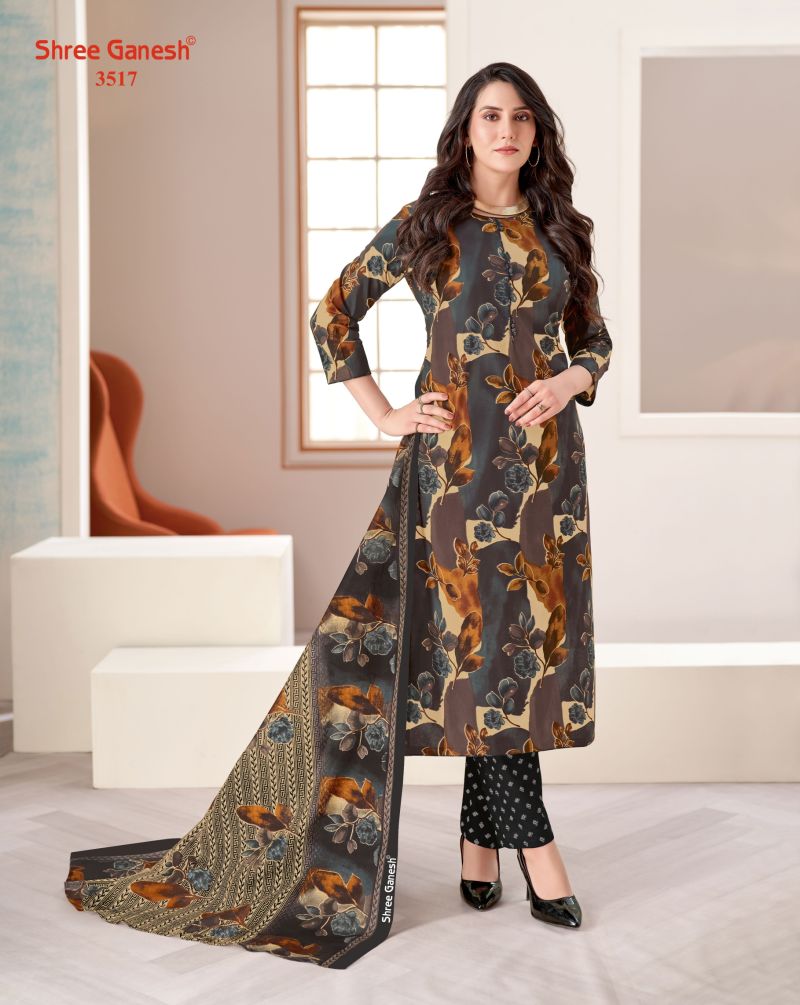 Shree Ganesh Samaiyra Vol 25 Pure Cotton Printed Dress Material Wholesale — Wholesale Salwar Suits, Shree Ganesh wholesale from Surat — Photo 7