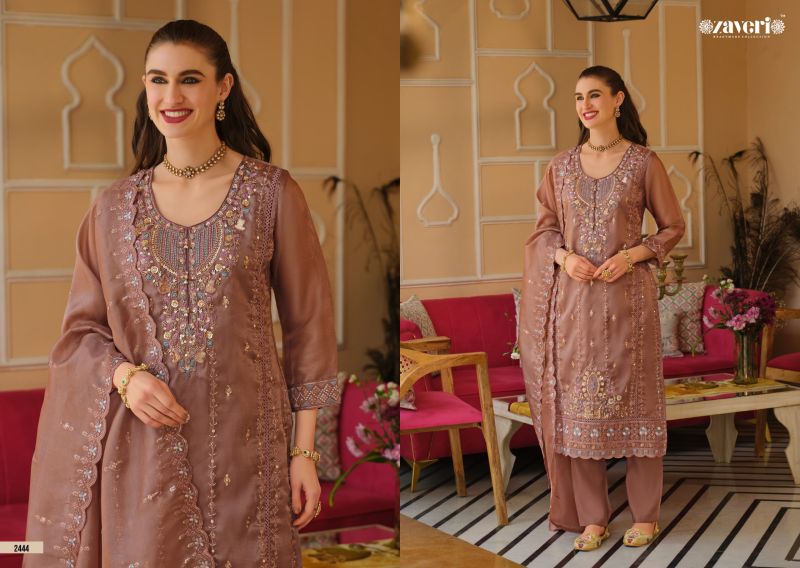 Zaveri Aarohi Gold Simar Beats Embroidered Salwar Kameez Catalog — Wholesale Pakistani Suits, Vardan Ethnic wholesale from Surat — Photo 4