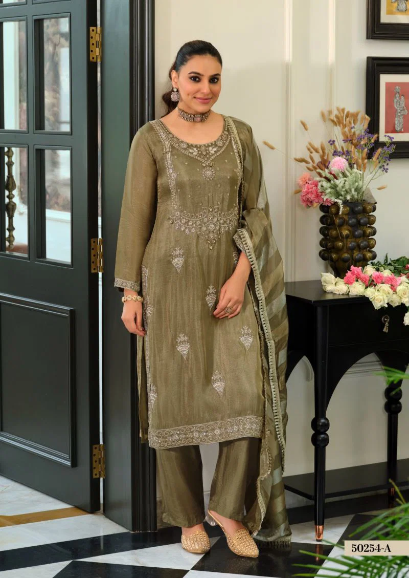 Zaveri D 50254 D Viscose Simar Beats Embroidered Salwar Kameez — Wholesale Salwar Suits, Eba Lifestyle wholesale from Surat — view 3