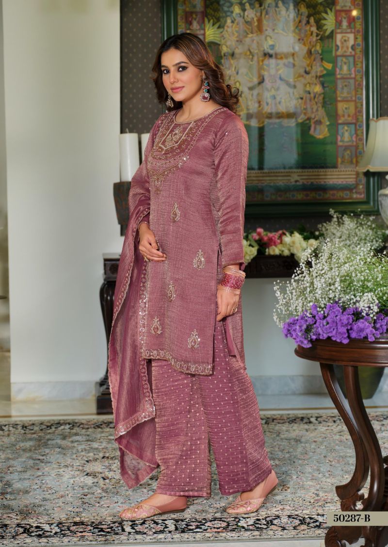 Zaveri D 50287 B Crush Tissue Beats Work Designer Salwar Kameez Catalog — Wholesale Pakistani Suits, Vardan Ethnic wholesale from Surat — Photo 3
