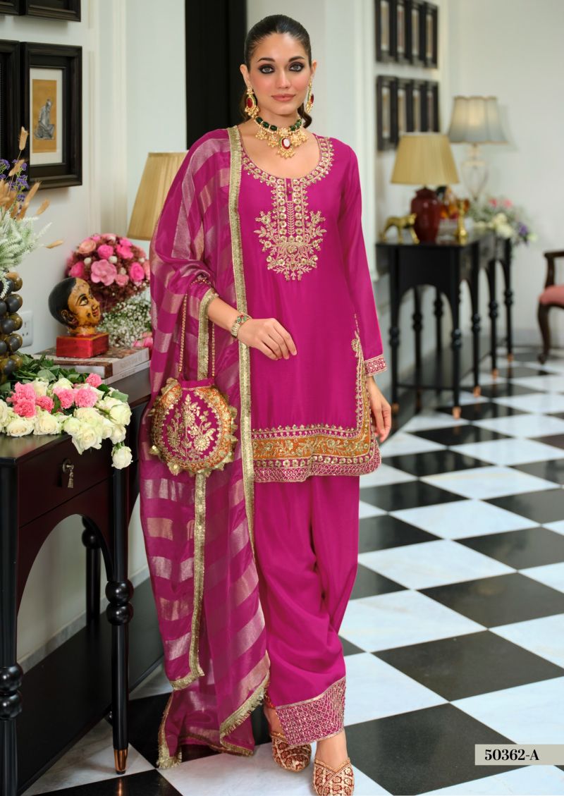 Zaveri D 50362 D Chinon Beats Work Designer Salwar Kameez Catalog — Wholesale Pakistani Suits, Vardan Ethnic wholesale from Surat — Photo 3