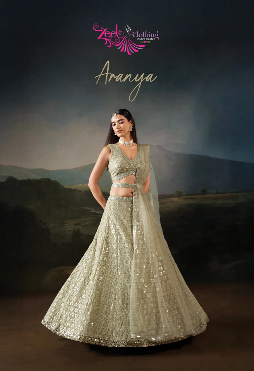 Zeel Aranya Designer Lehenga Choli with Dupatta – Semi-Stitched Festive Wear