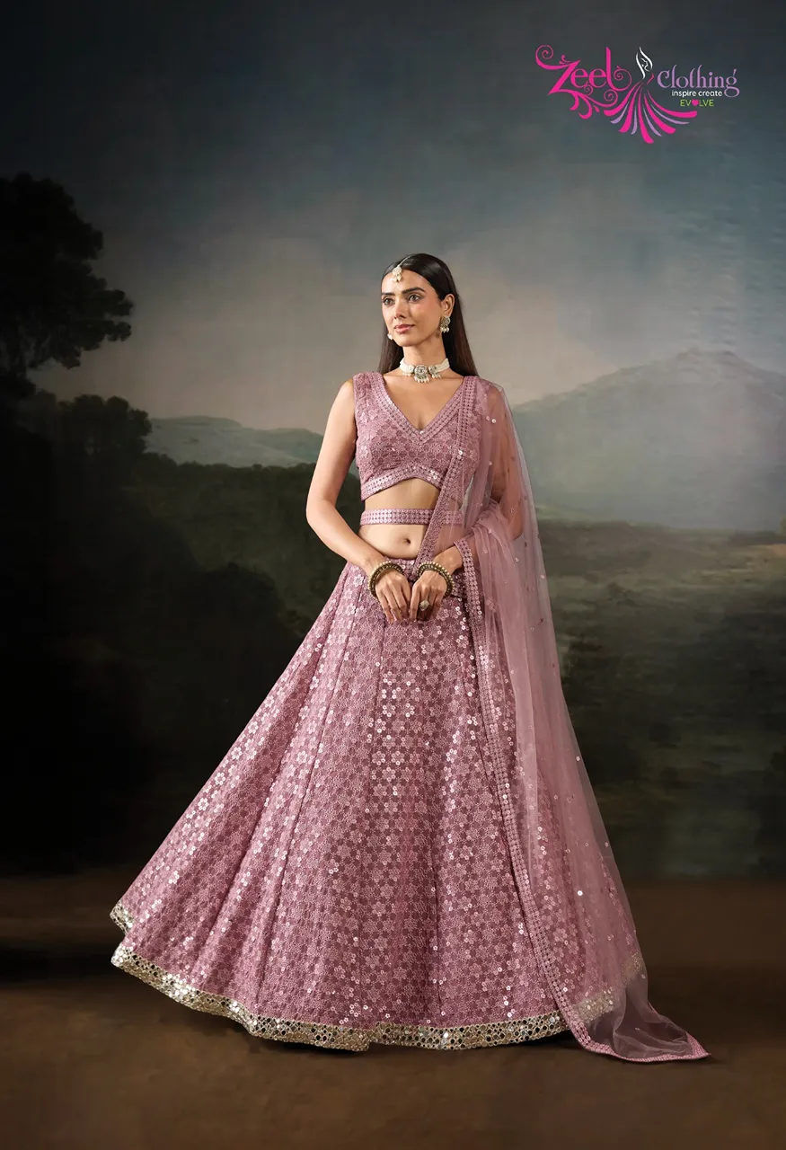 Zeel Aranya Designer Lehenga Choli with Dupatta – Semi-Stitched Festive Wear — Lehenga, Zeel wholesale from Surat — Photo 4