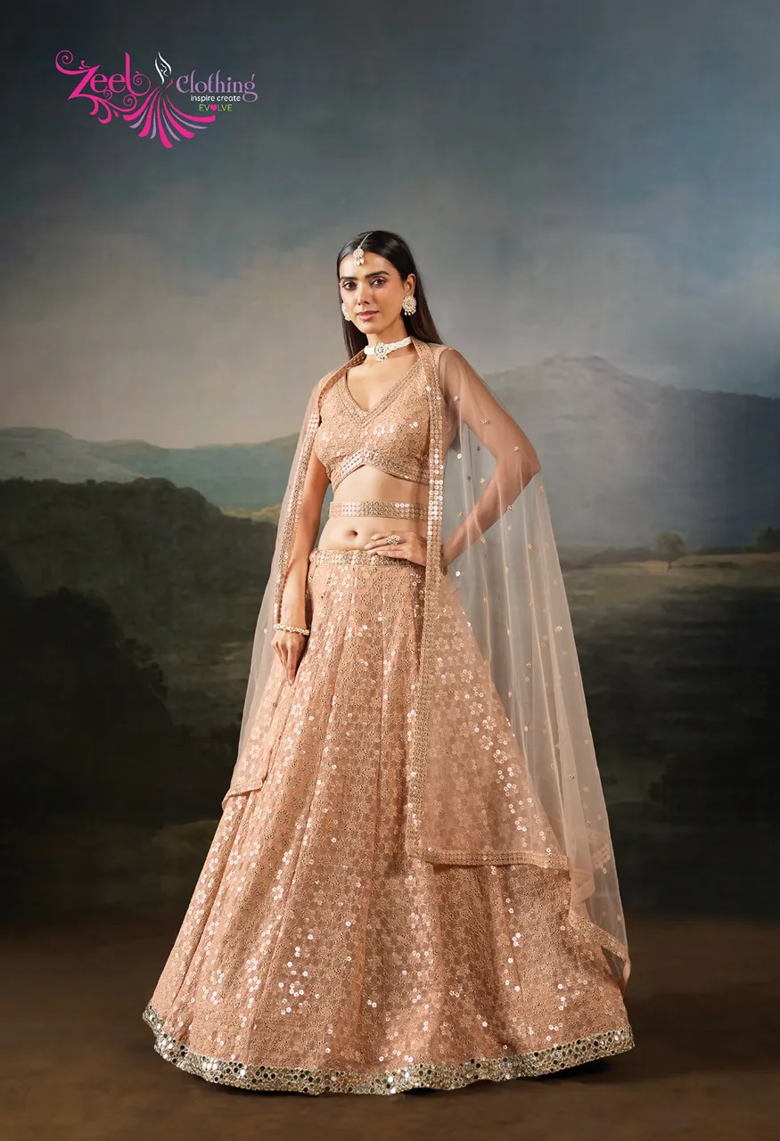 Zeel Aranya Designer Lehenga Choli with Dupatta – Semi-Stitched Festive Wear — Lehenga, Zeel wholesale from Surat — Photo 2