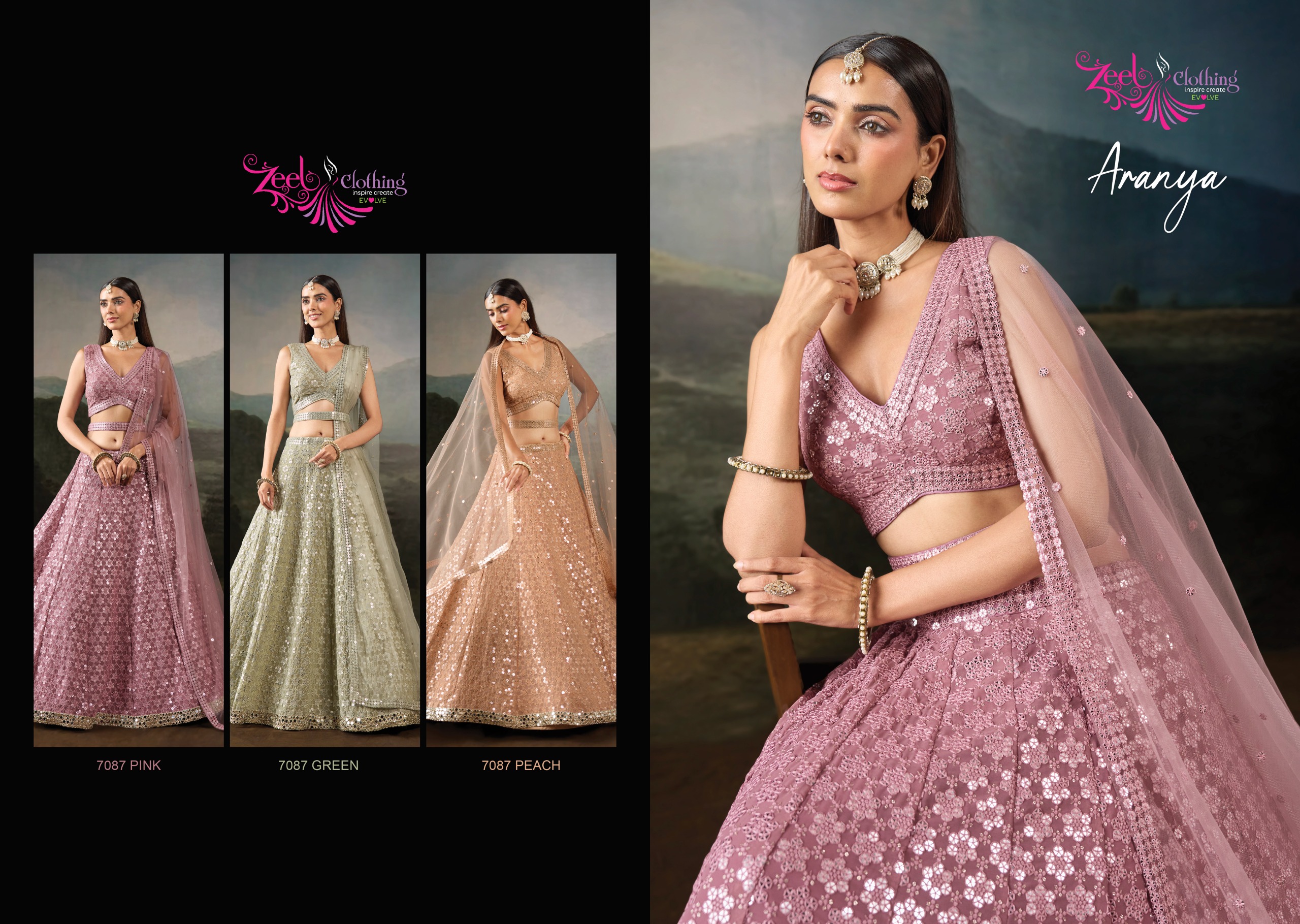 Zeel Aranya Designer Lehenga Choli with Dupatta – Semi-Stitched Festive Wear — Lehenga, Zeel wholesale from Surat — Photo 5