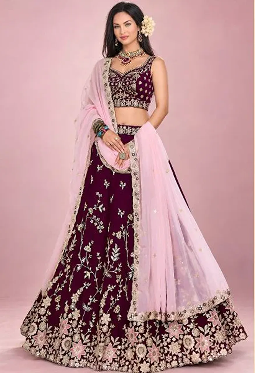 Zeel Vol 39 Rangoli Silk Lehenga with Zari, Sequin &amp; Thread Embroidery Wholesale Collection — Lehenga, Zeel wholesale from Surat — view 3