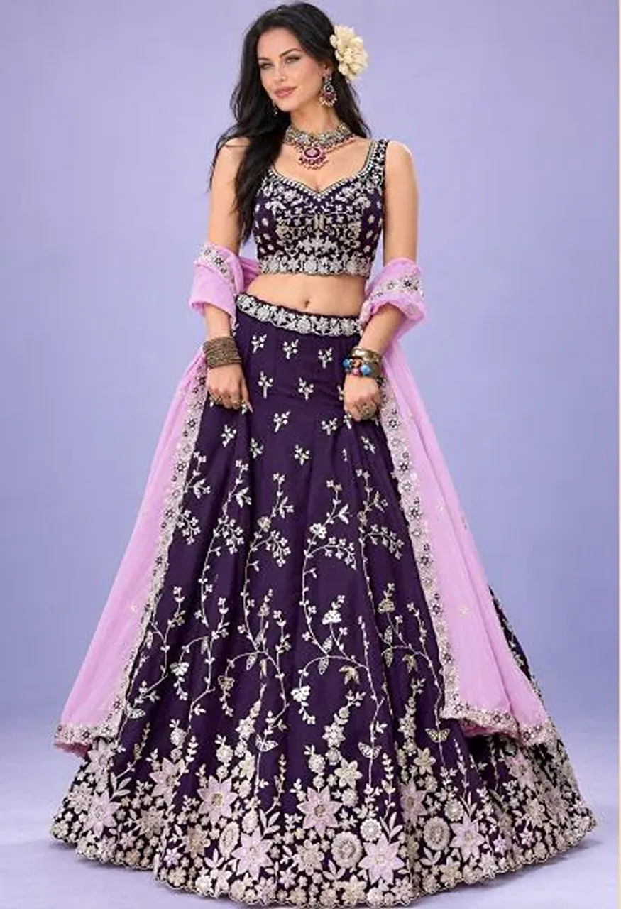Zeel Vol 39 Rangoli Silk Lehenga with Zari, Sequin &amp; Thread Embroidery Wholesale Collection — Lehenga, Zeel wholesale from Surat — view 2