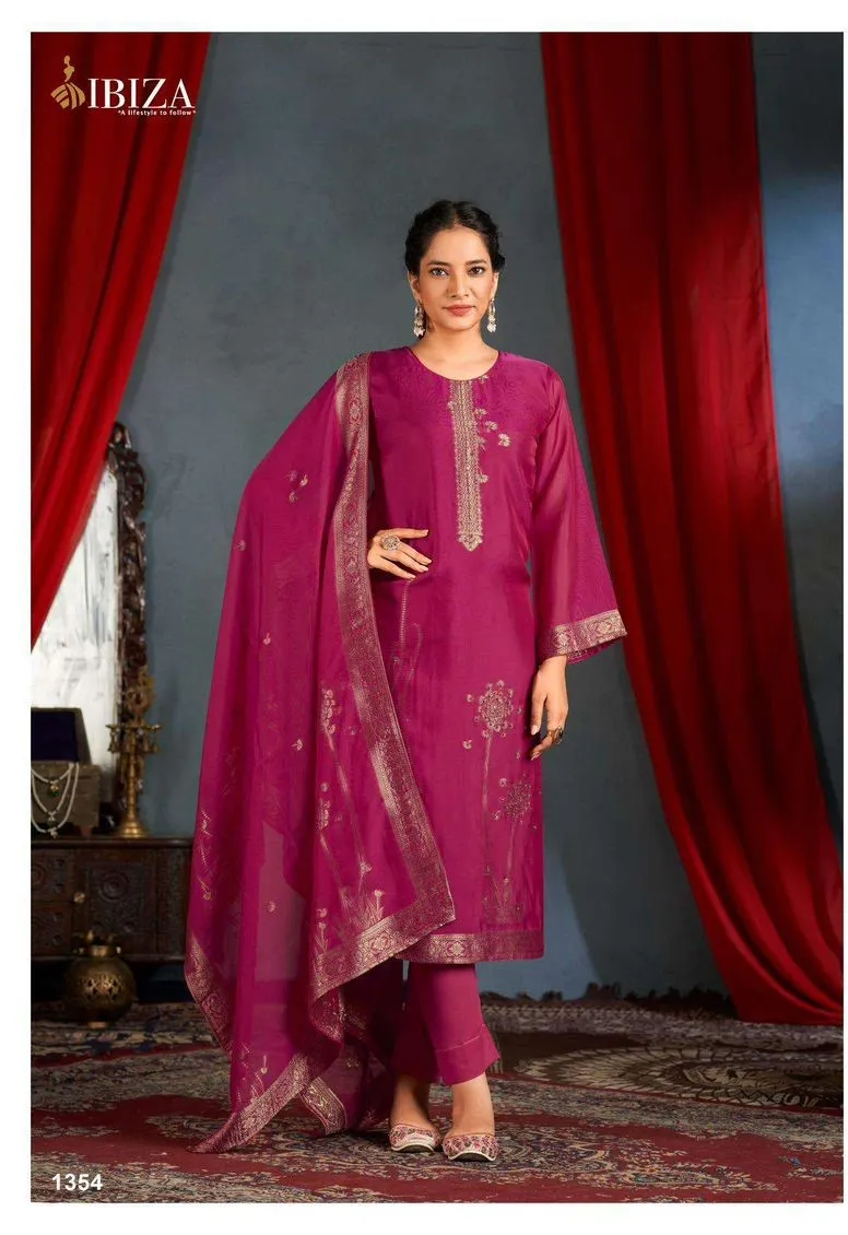 Ibiza Al Marina Banglory Silk Handwork Salwar Kameez