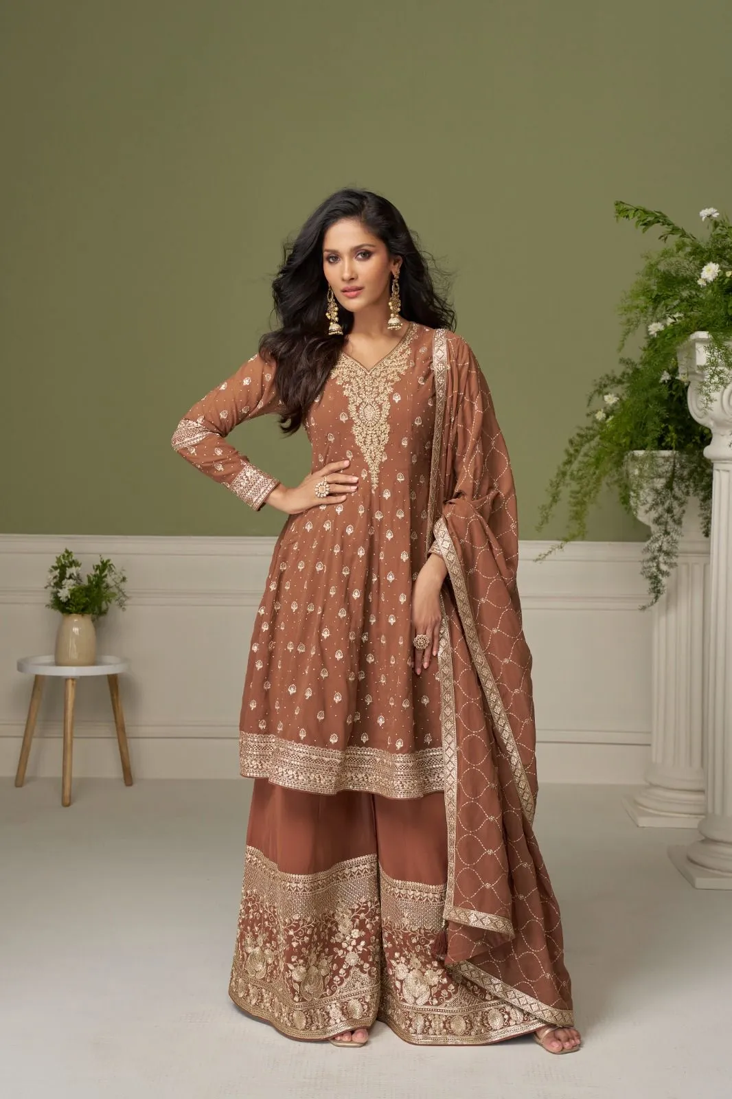 Gulkayra Glamour Georgette With Embroidery Work Salwar Kameez