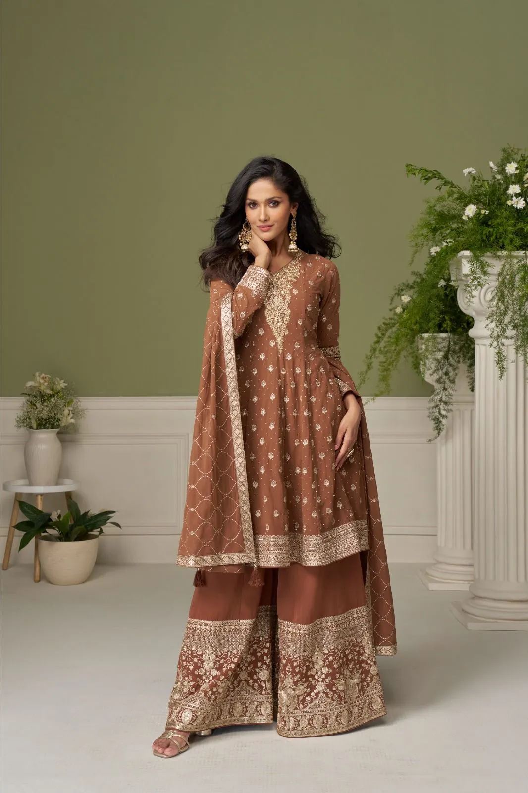 Gulkayra Glamour Georgette With Embroidery Work Salwar Kameez