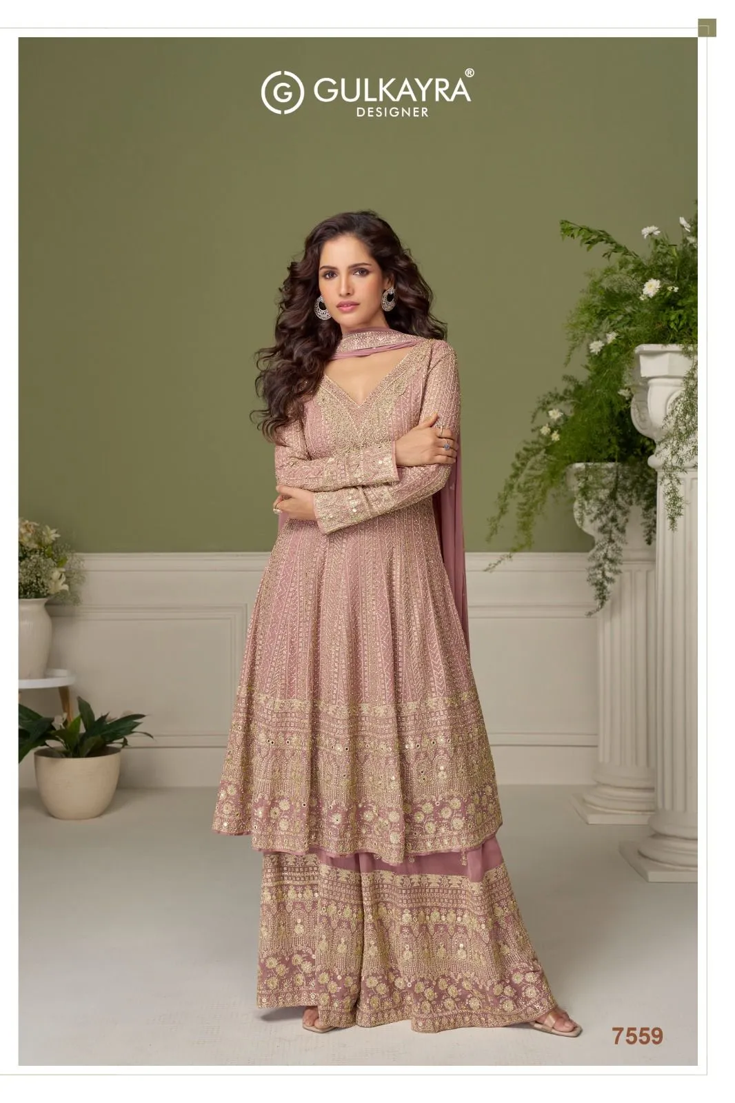 Gulkayra Glamour Georgette With Embroidery Work Salwar Kameez