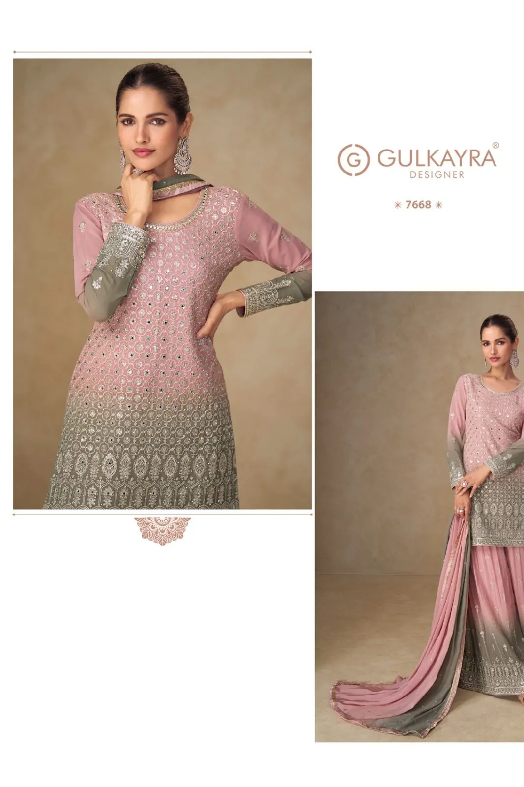 Gulkayra Shivani Georgette With Embroidery Work Salwar Kameez