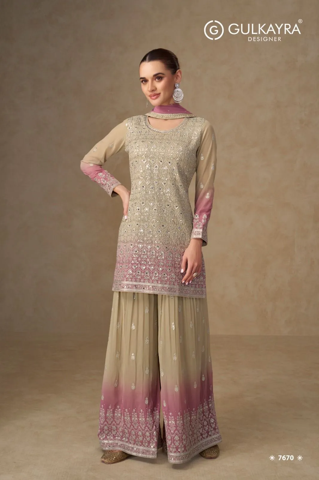 Gulkayra Shivani Georgette With Embroidery Work Salwar Kameez