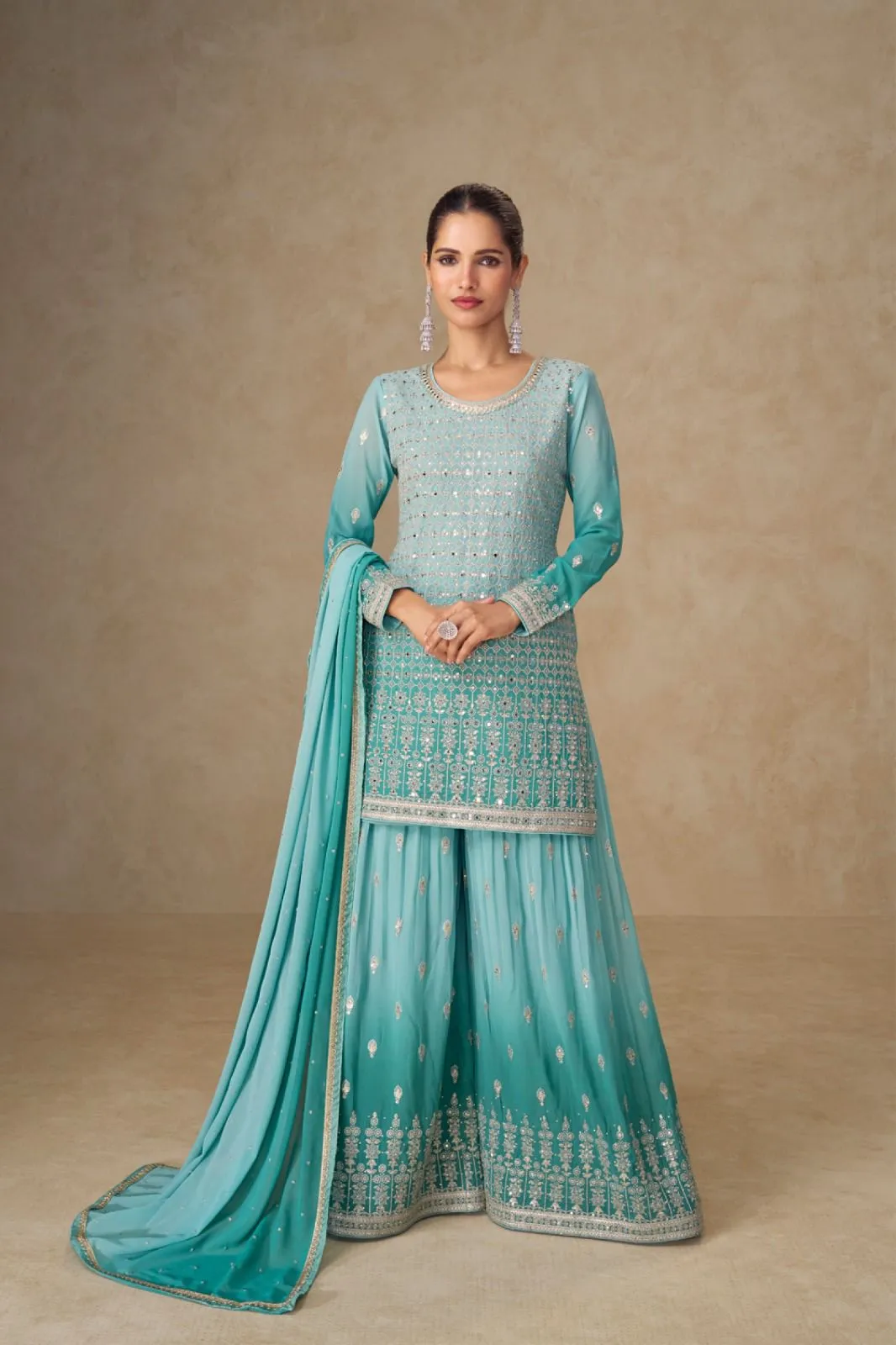 Gulkayra Shivani Georgette With Embroidery Work Salwar Kameez