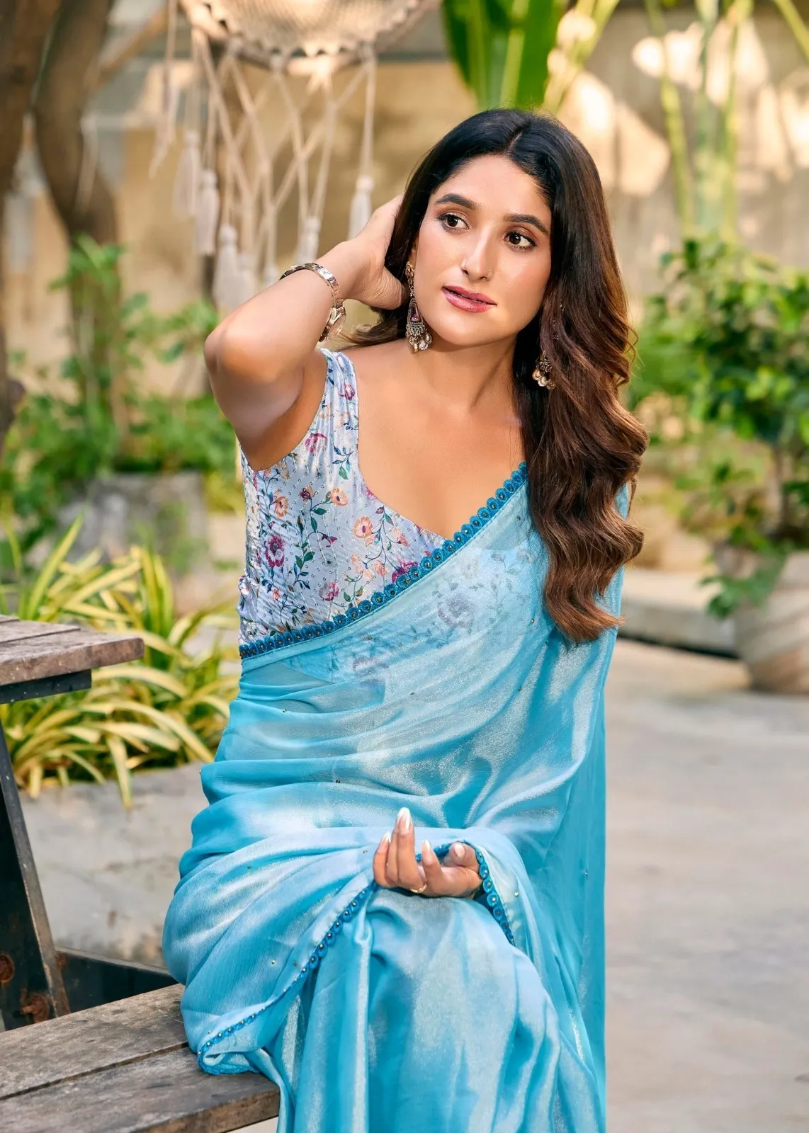 Kashvi Neel Vol 20 Satin With Swarovski Work Saree