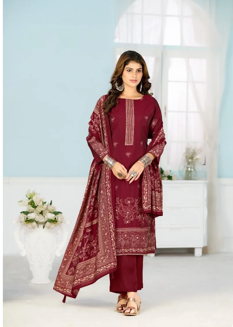 Radhika Azara Beauty Silk Vol 7 Modal Muslin Printed Dress Material